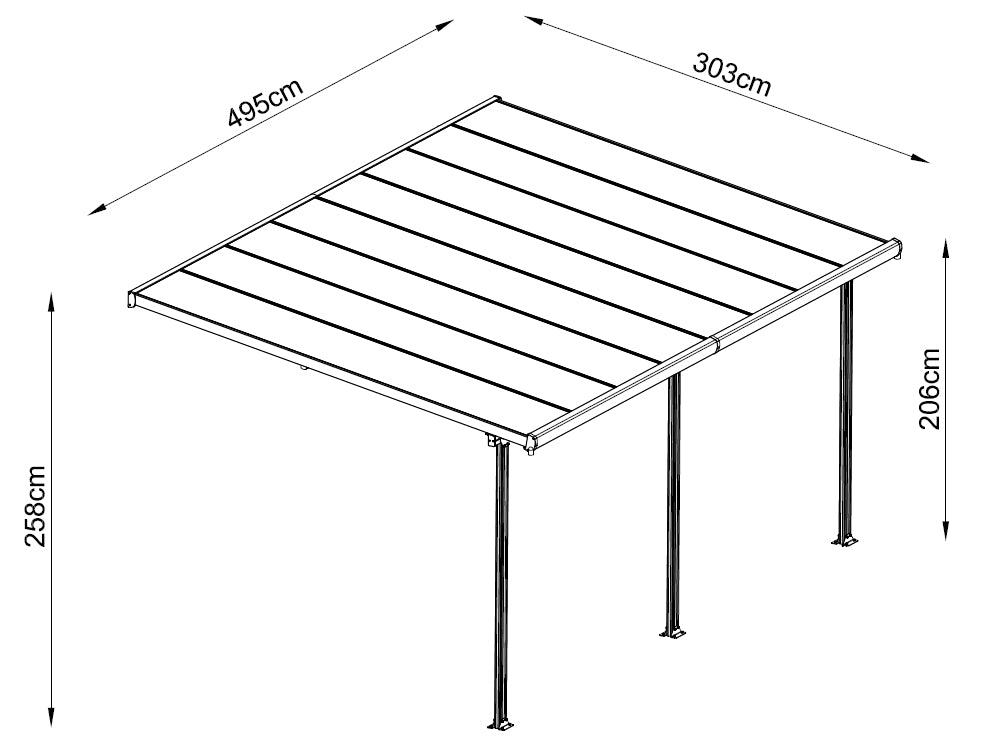 Patio cover SIGMA 15m2